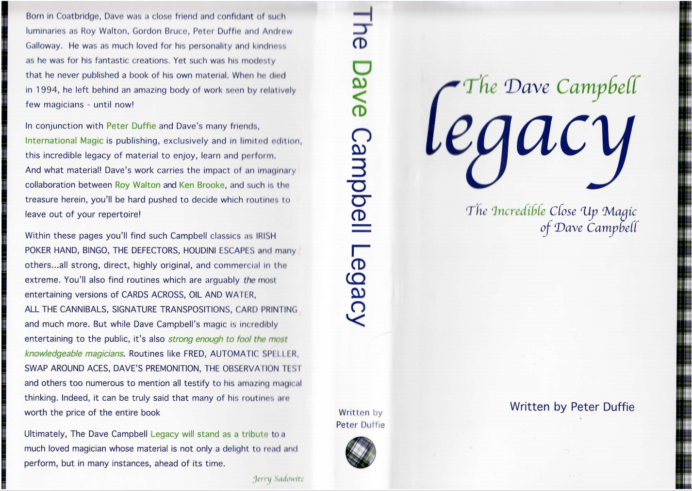 The Dave Campbell Legacy by Peter Duffie (PDF eBook Download)