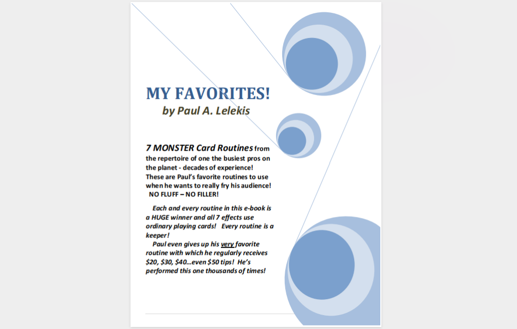 My Favorites! by Paul A. Lelekis (PDF eBook Download)