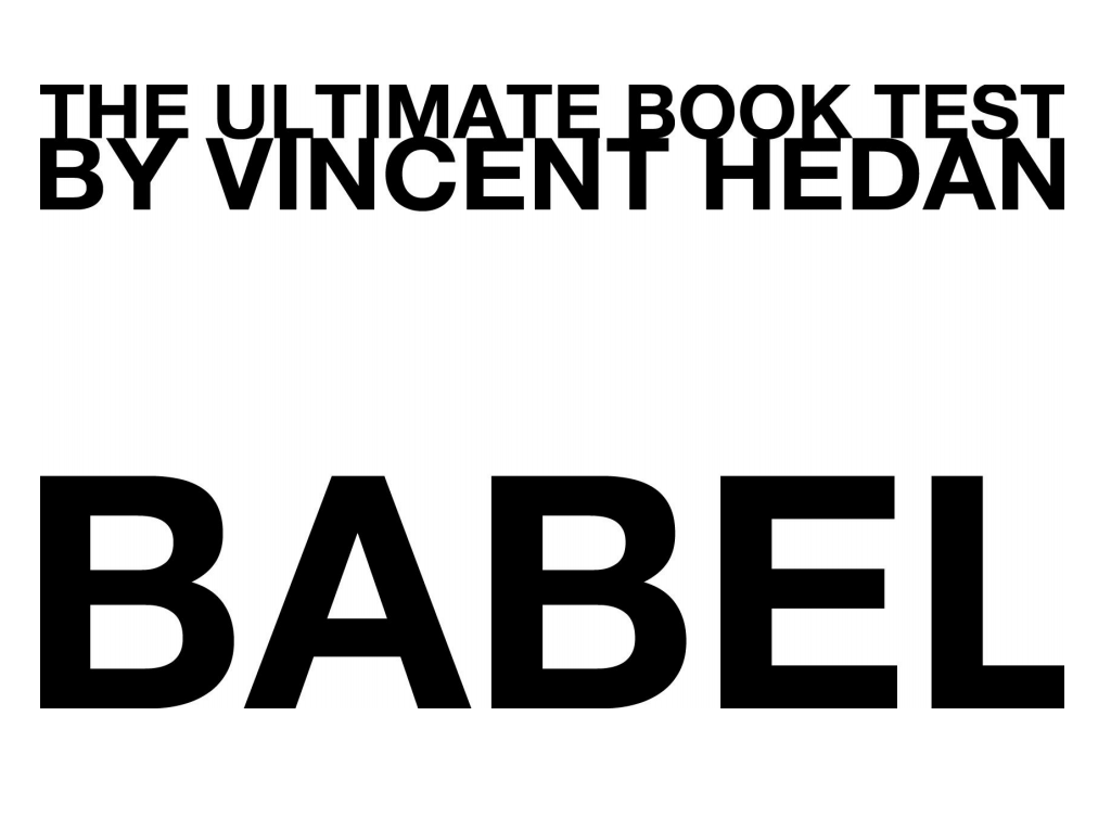 Babel (The Ultimate Book Test) by Vincent Hedan (PDF eBook Download)