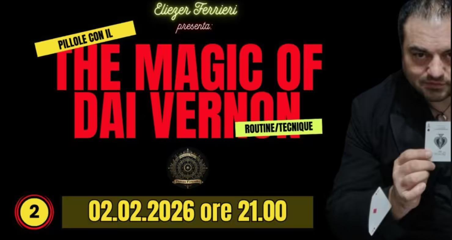 UMI Project Live Conference – THE MAGIC OF DAI VERNON (Studiando Dai Vernon) Lesson 2 (February 2, 2026) (Incontri Magici)