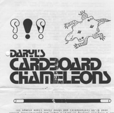 Daryl - Cardboard Chameleons (PDF eBook Download)